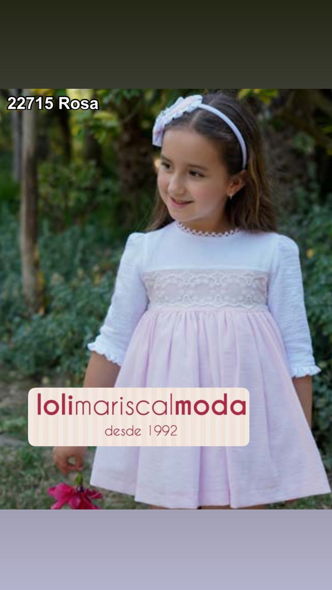 Vestido Rosa Dbb Coleccion 22715