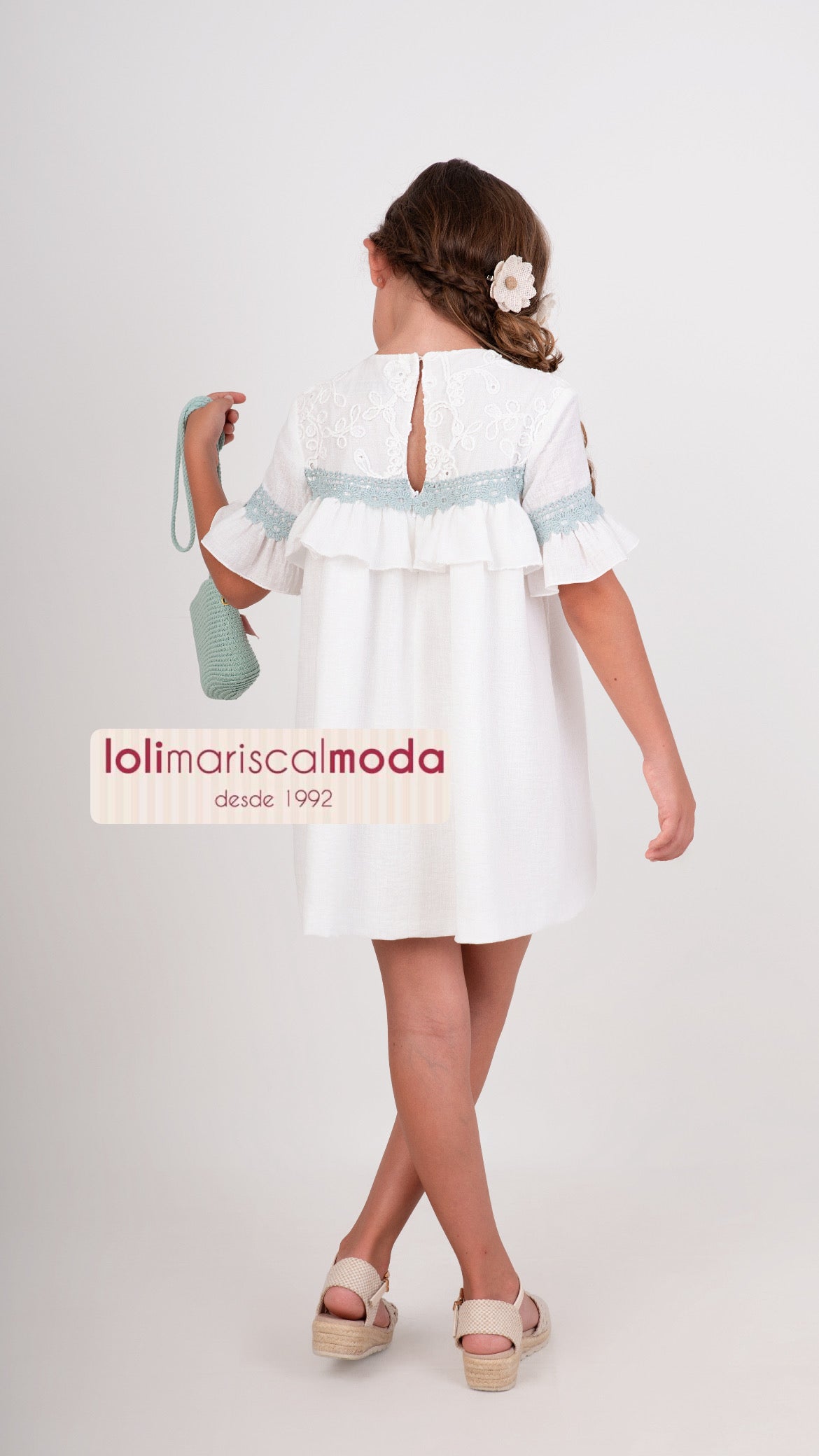 Vestido Nekenia niña agua marina 2621821