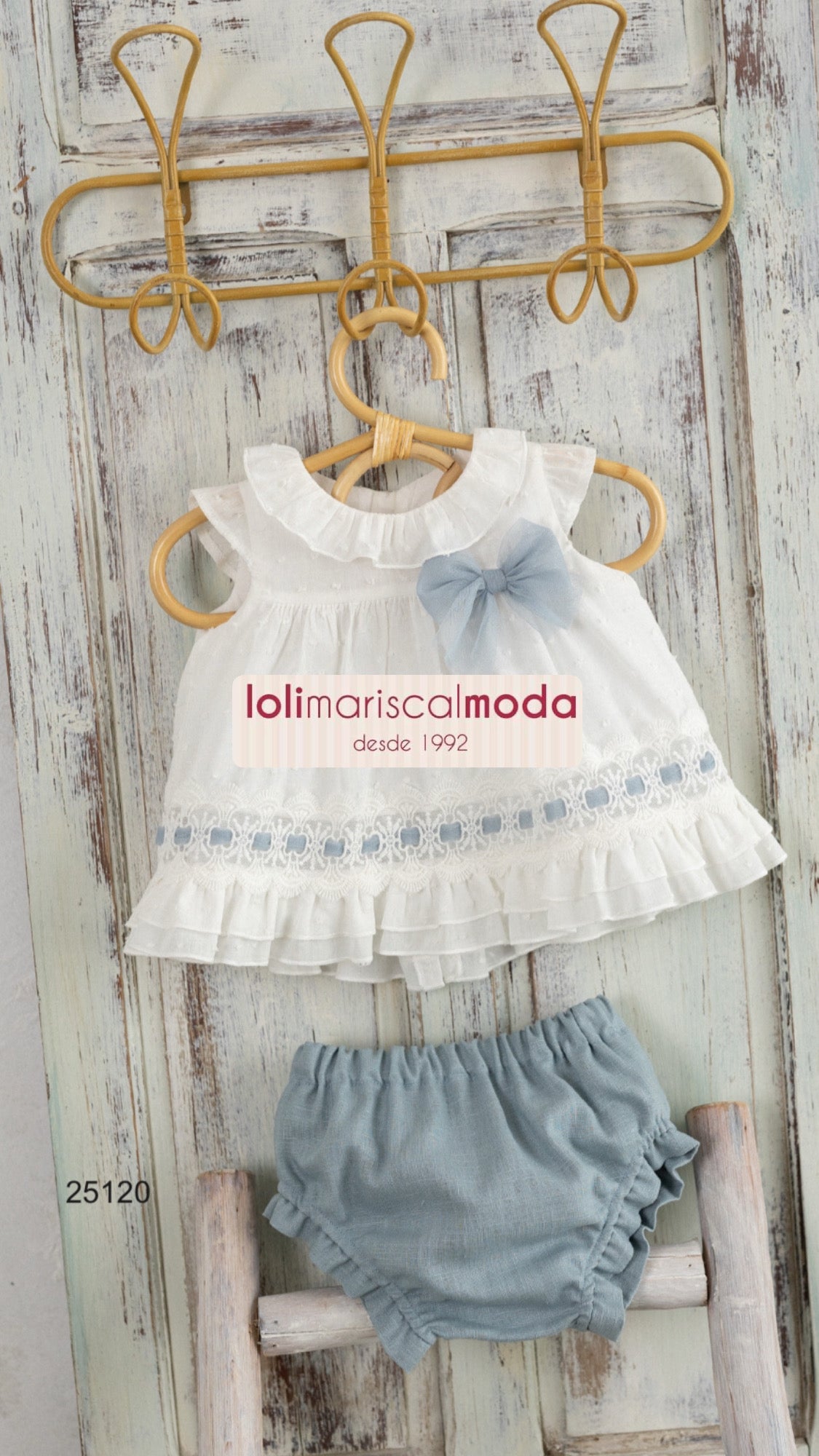 Vestido y braga Juana de Arco Basmarti 25120 azul