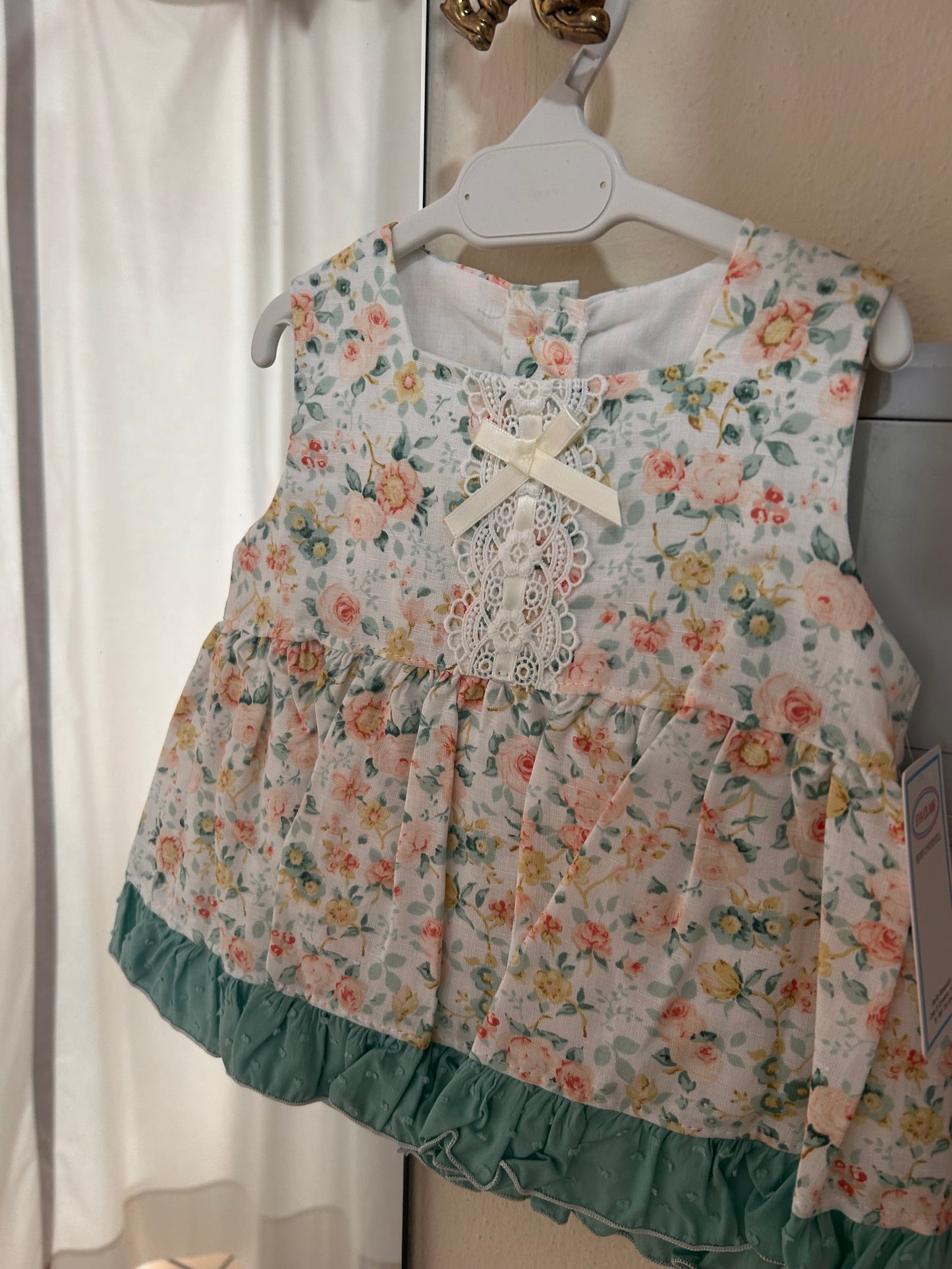 Vestido y braga Eva Class Flor verde