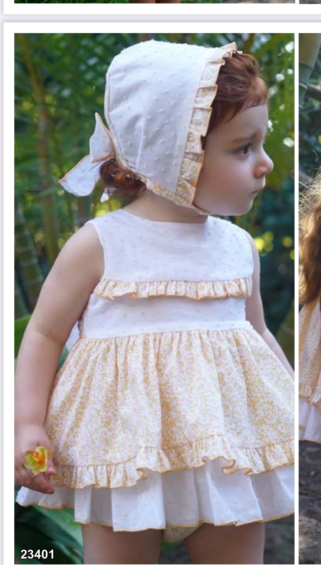 Vestido Blanco y celeste Dbb Coleccion 23401