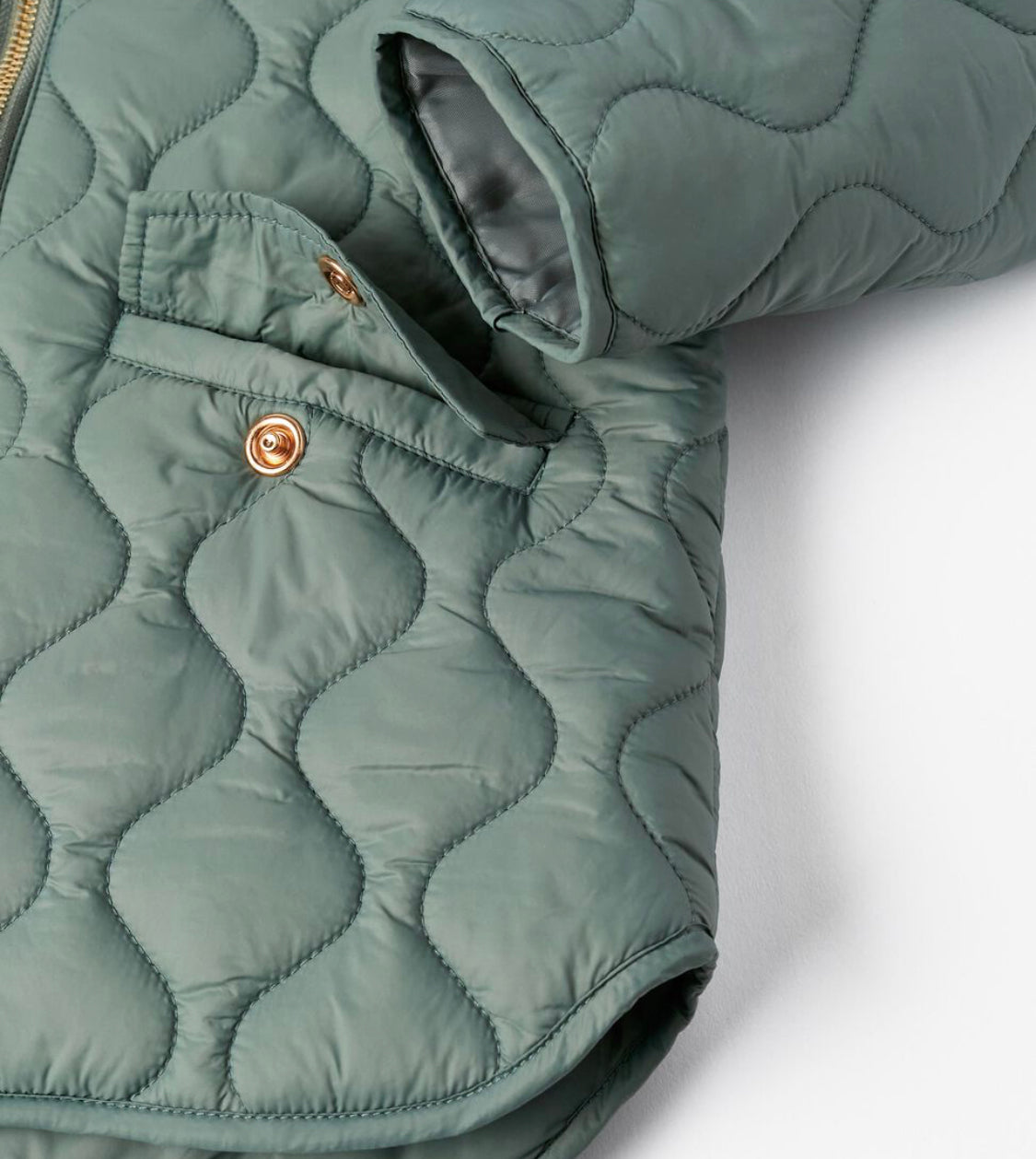 Abrigo Calentito Verde Niña Zippy