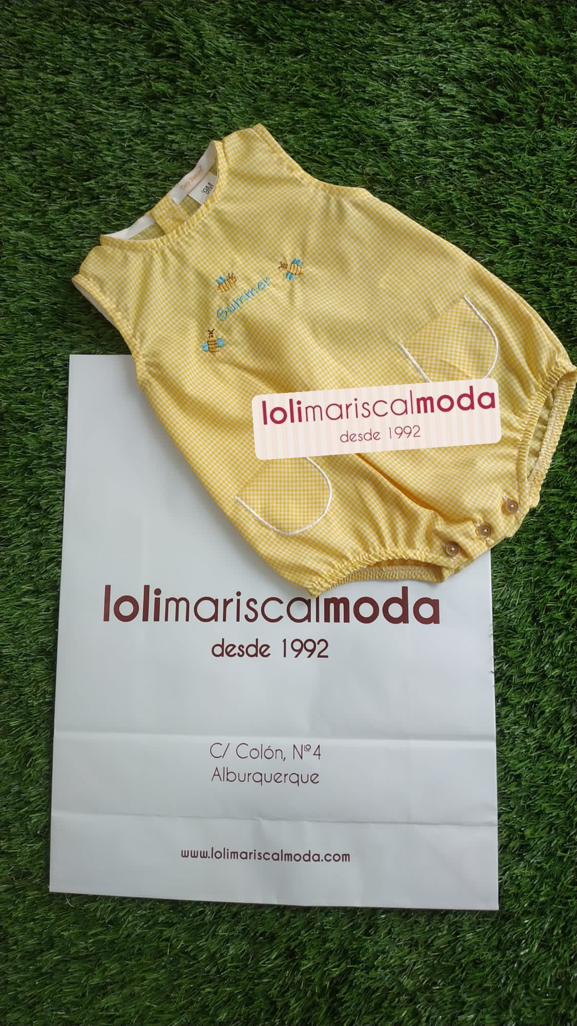 Pelele Tony Bambino amarillo