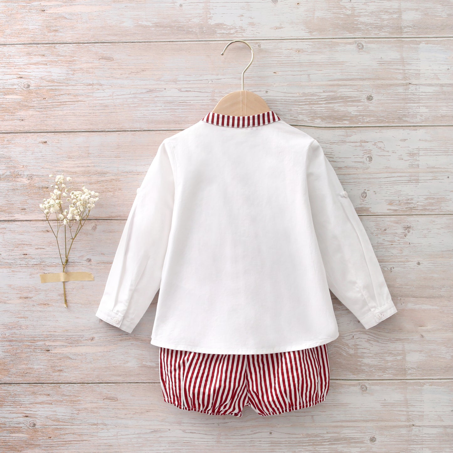 Dadati NC21 Conjunto niño Rayas Rojas lolimariscalmoda 39.90