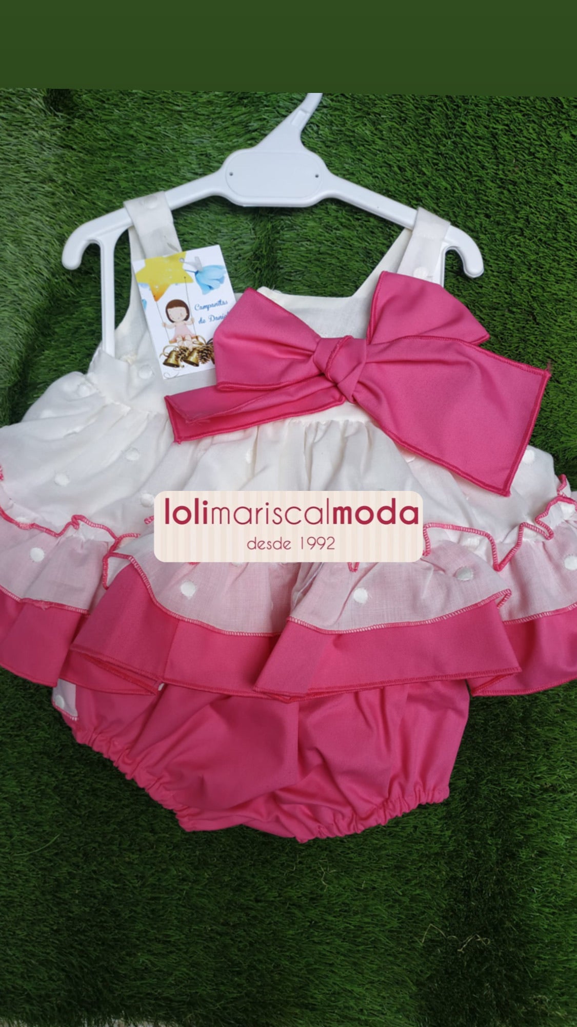 Vestido Matilda Rosa Fuxia NC21 Las Campanitas de Daniela lolimariscalmoda 24.95
