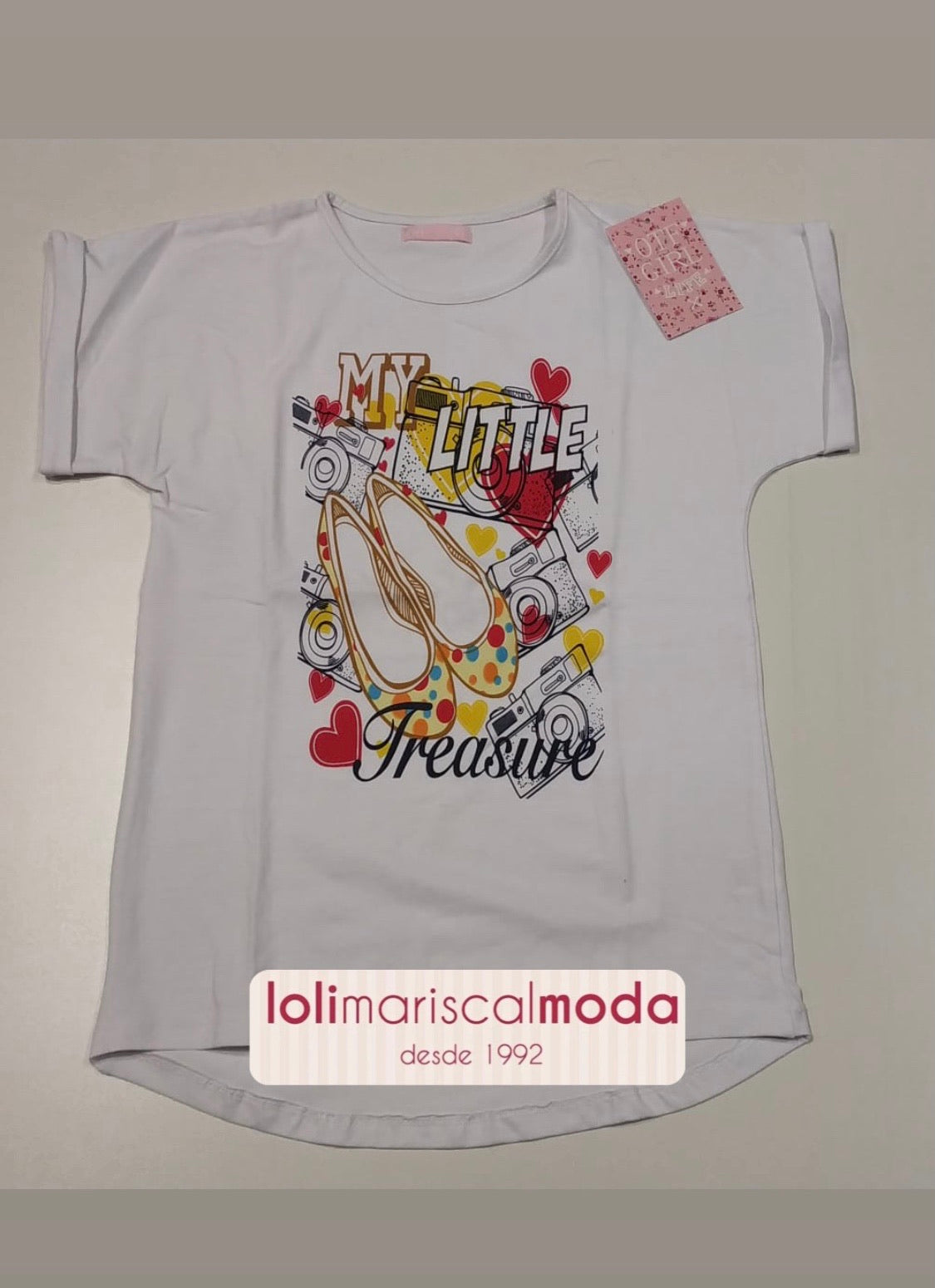 Camiseta My blanca Niña lolimariscalmoda 4.95