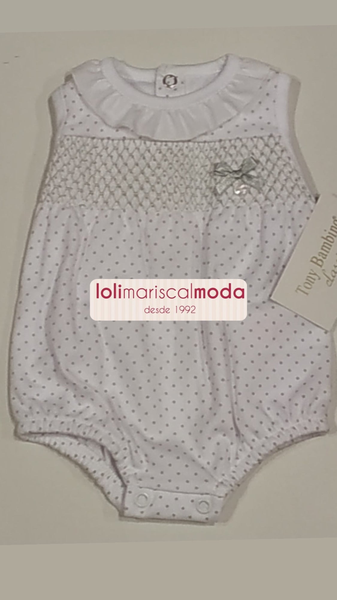 Pelele Niño Tony Bambino NC21 Gris lolimariscalmoda 18.99