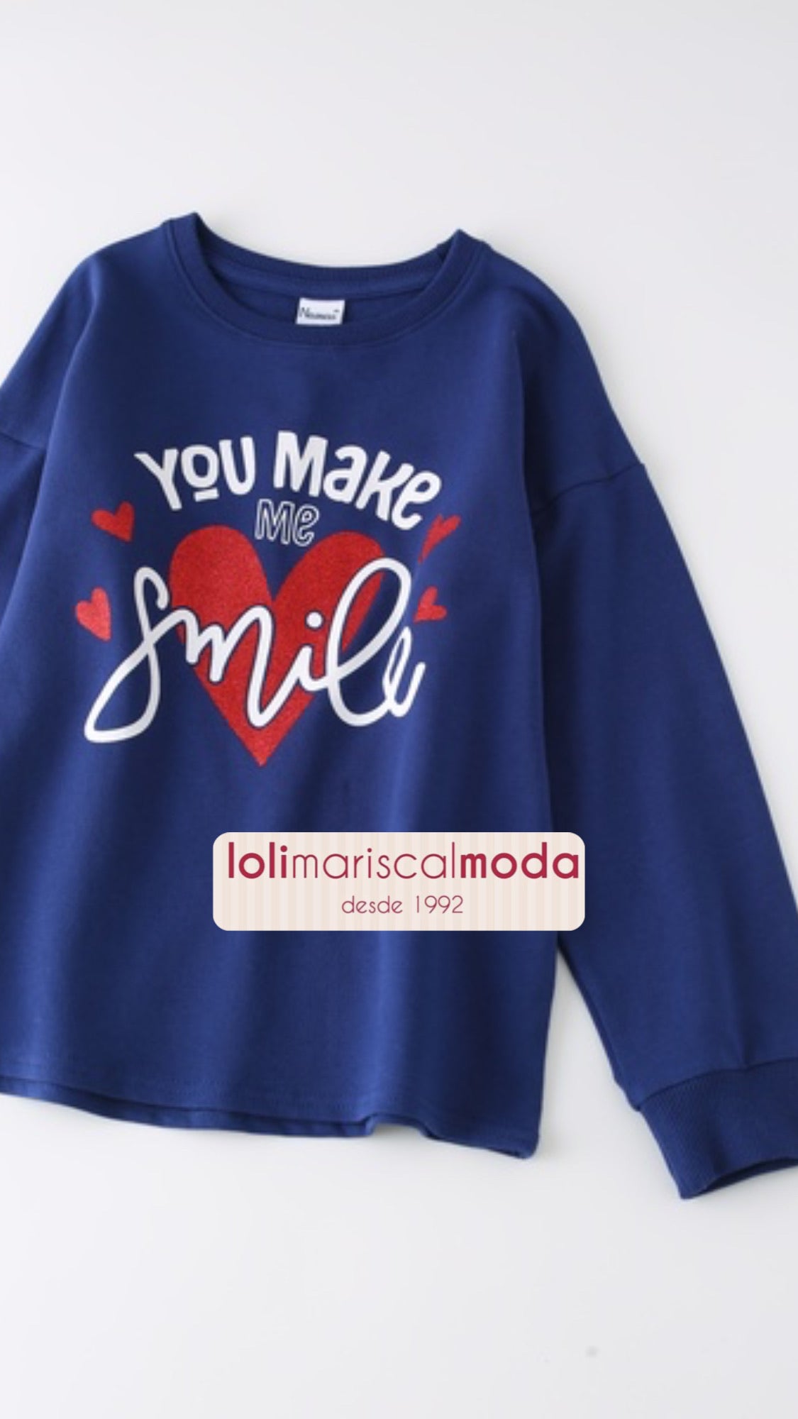 Newness Conjunto Smile con leggins marino lolimariscalmoda 23.95