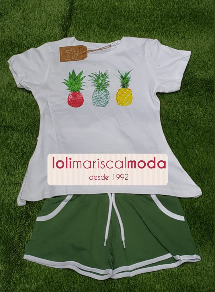 Conjunto niña piña LPU NC21 lolimariscalmoda 12.95