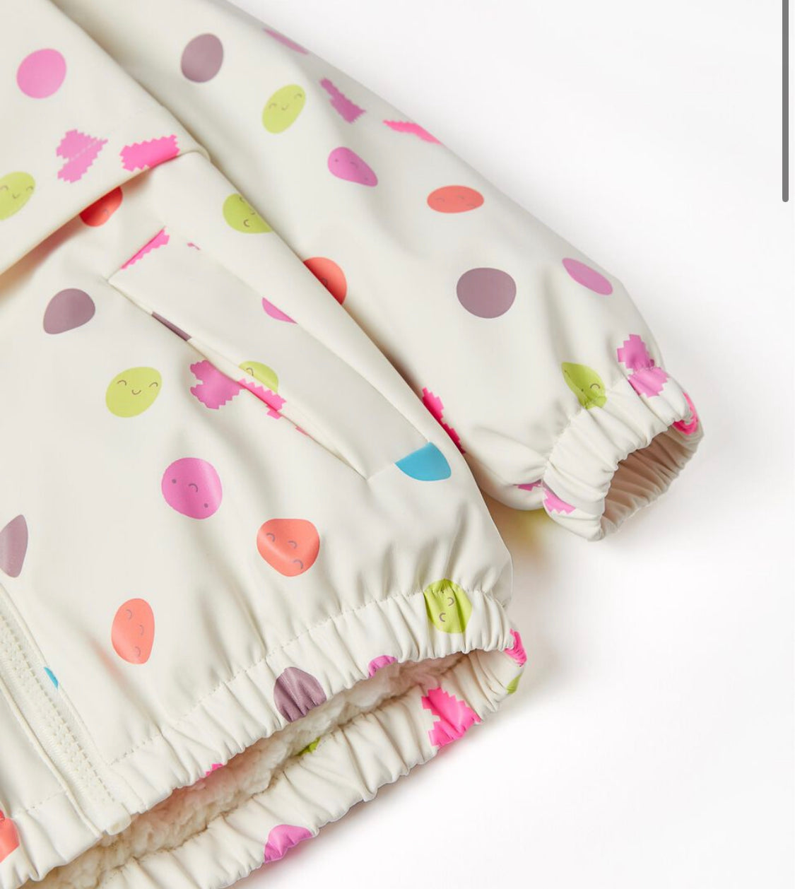 Abrigo Calentito Topos colores Niña Zippy