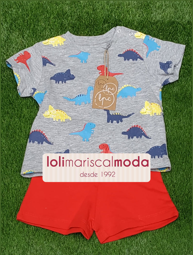 Conjunto niño bebé Dinosaurio LPU NC21 lolimariscalmoda 12.95