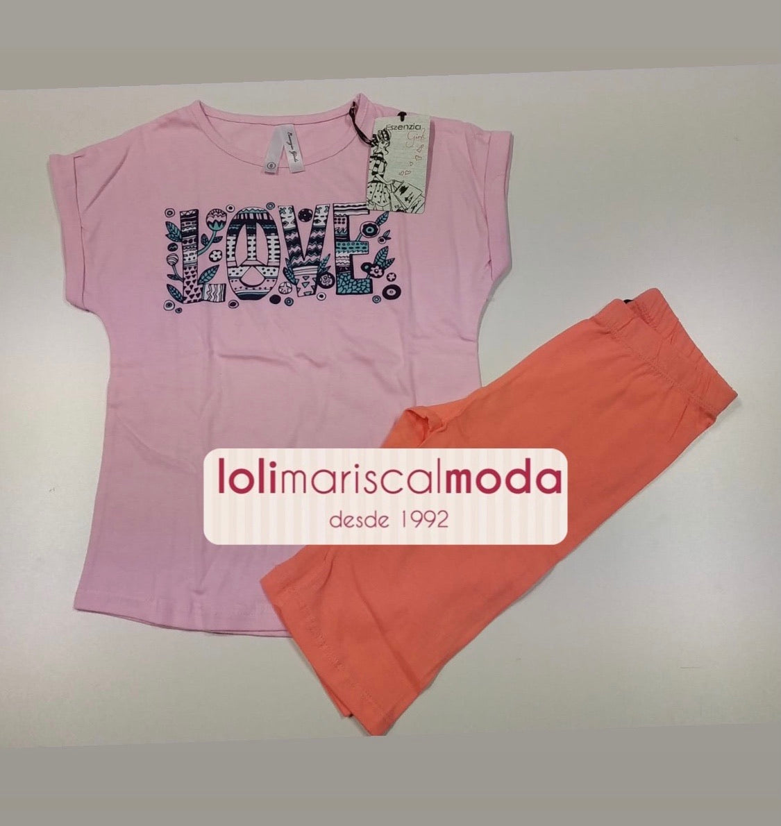 Conjunto Niña Love 2 pieza lolimariscalmoda 11.90