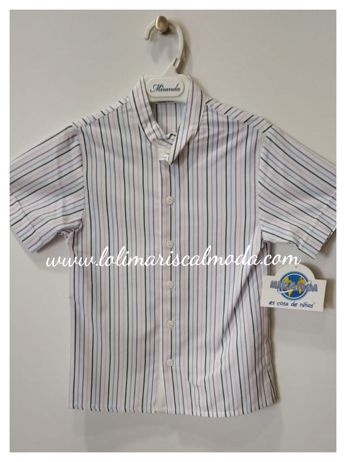 Camisa Dolce Petit MC Rayas Lila lolimariscalmoda 19.99