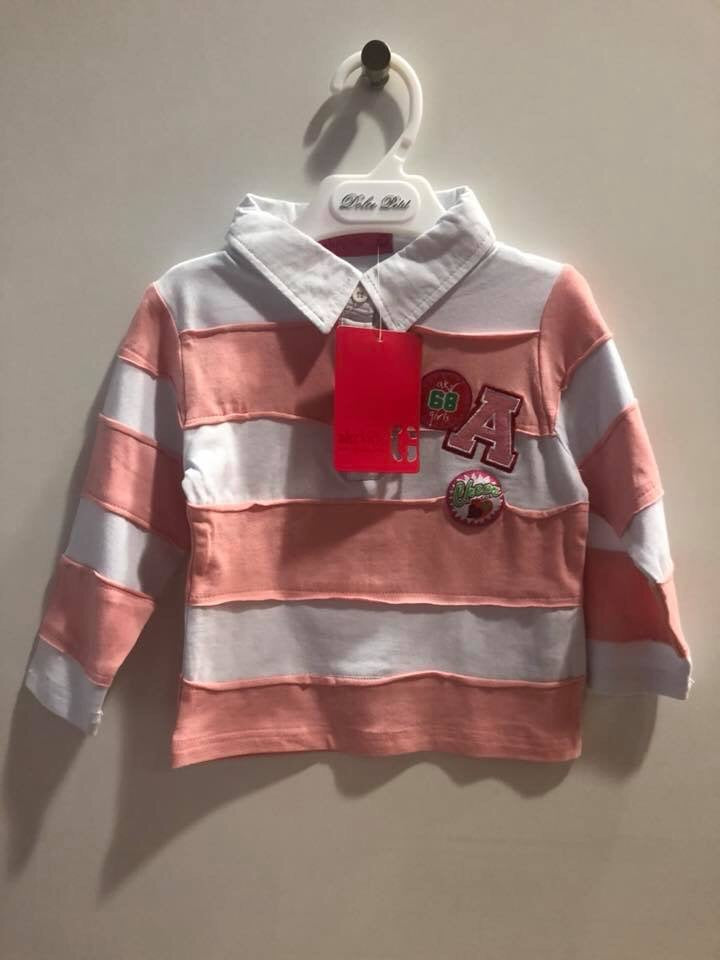 Camiseta cuello blanco niña lolimariscalmoda 3.99