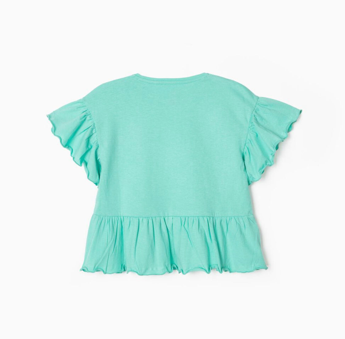 Camiseta Con Volantes Para Niña Verde lolimariscalmoda 5.99