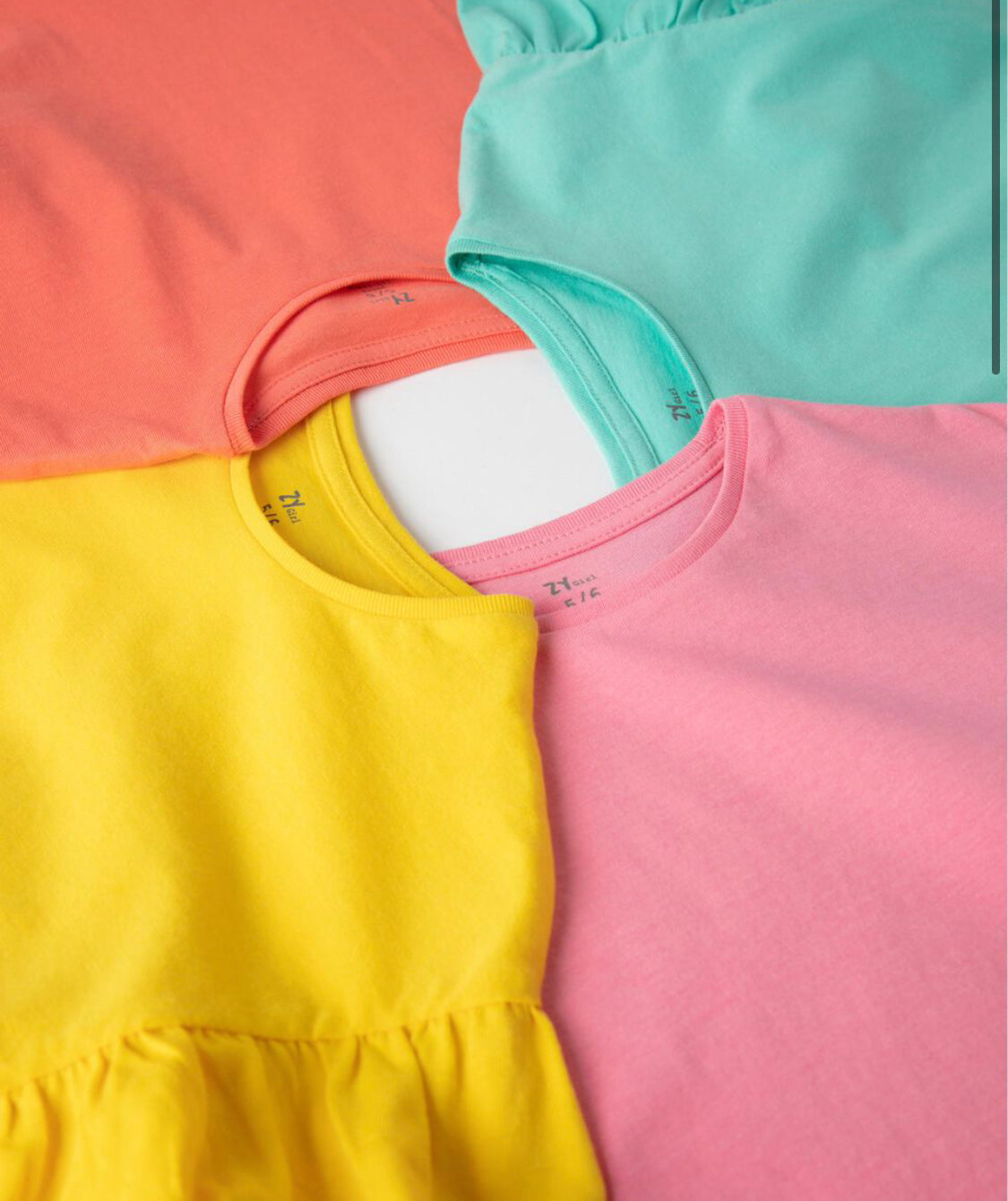 Camiseta Con Volantes Para Niña Amarilla lolimariscalmoda 5.99