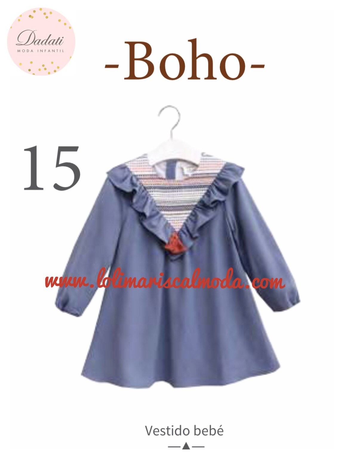 Dadati Vestido Bebé Niña boho lolimariscalmoda 19.99
