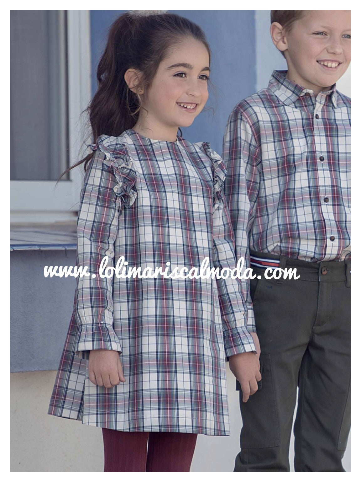 Miranda Vestido Cuadros Militar 1404/V lolimariscalmoda 18.90