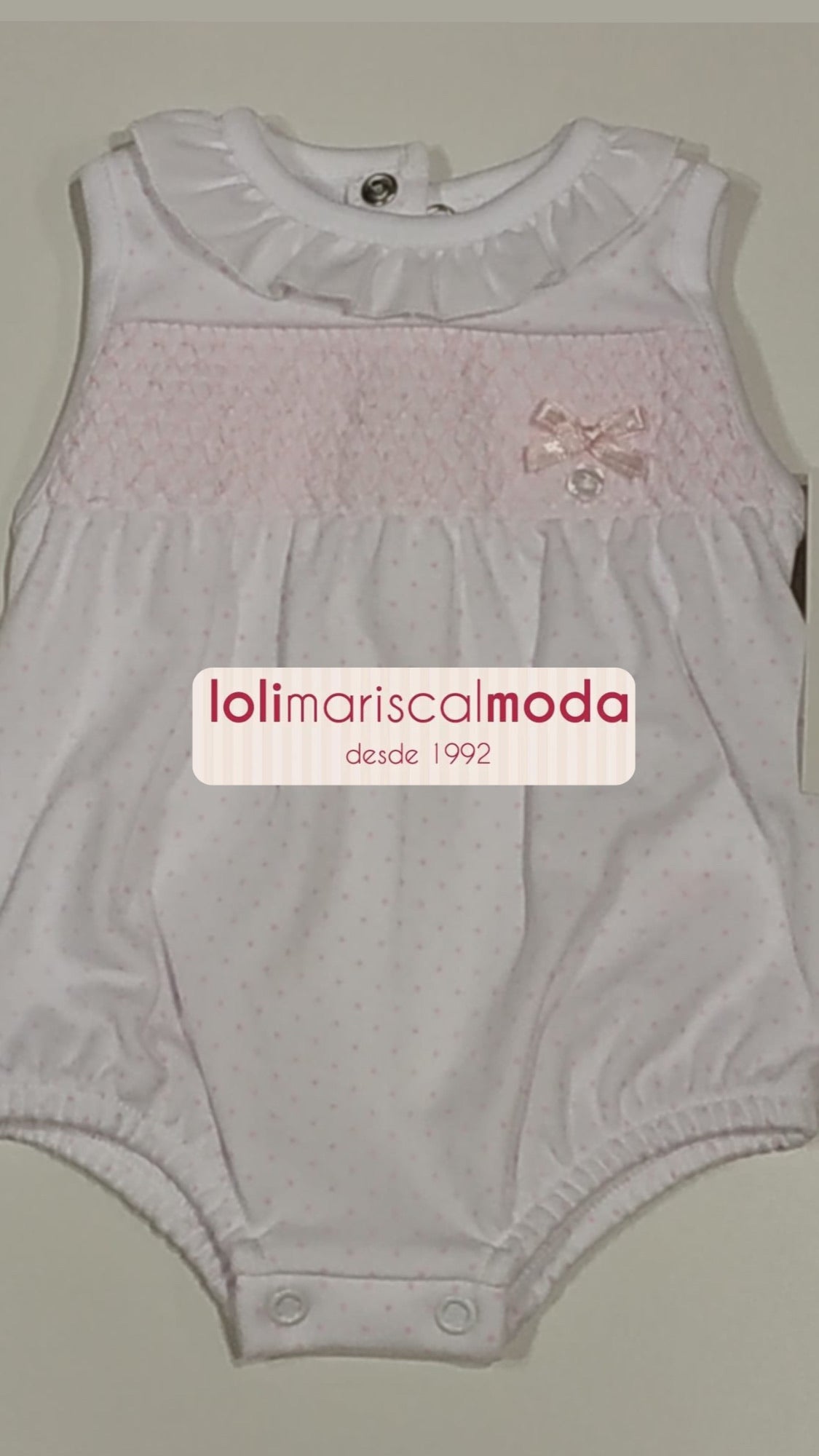 Pelele Niño Tony Bambino NC21 Rosa lolimariscalmoda 18.99