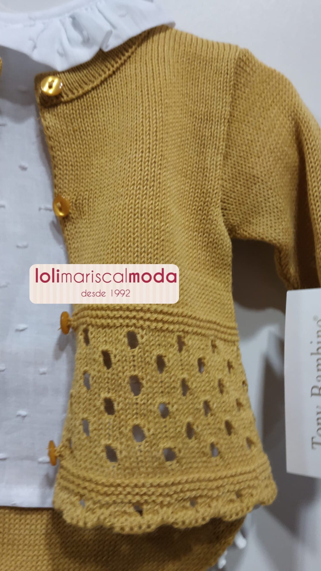Conjunto hilo mostaza Tony Bambino NC21 lolimariscalmoda 22.50