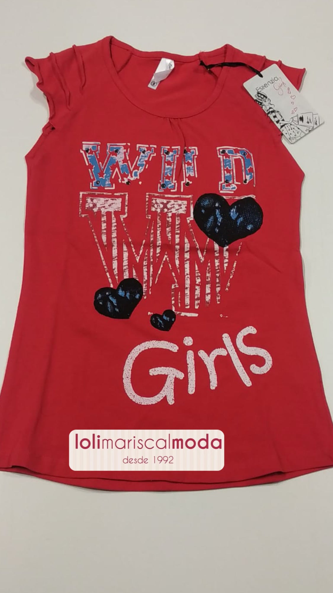 Camiseta niña corazón lolimariscalmoda 4.95