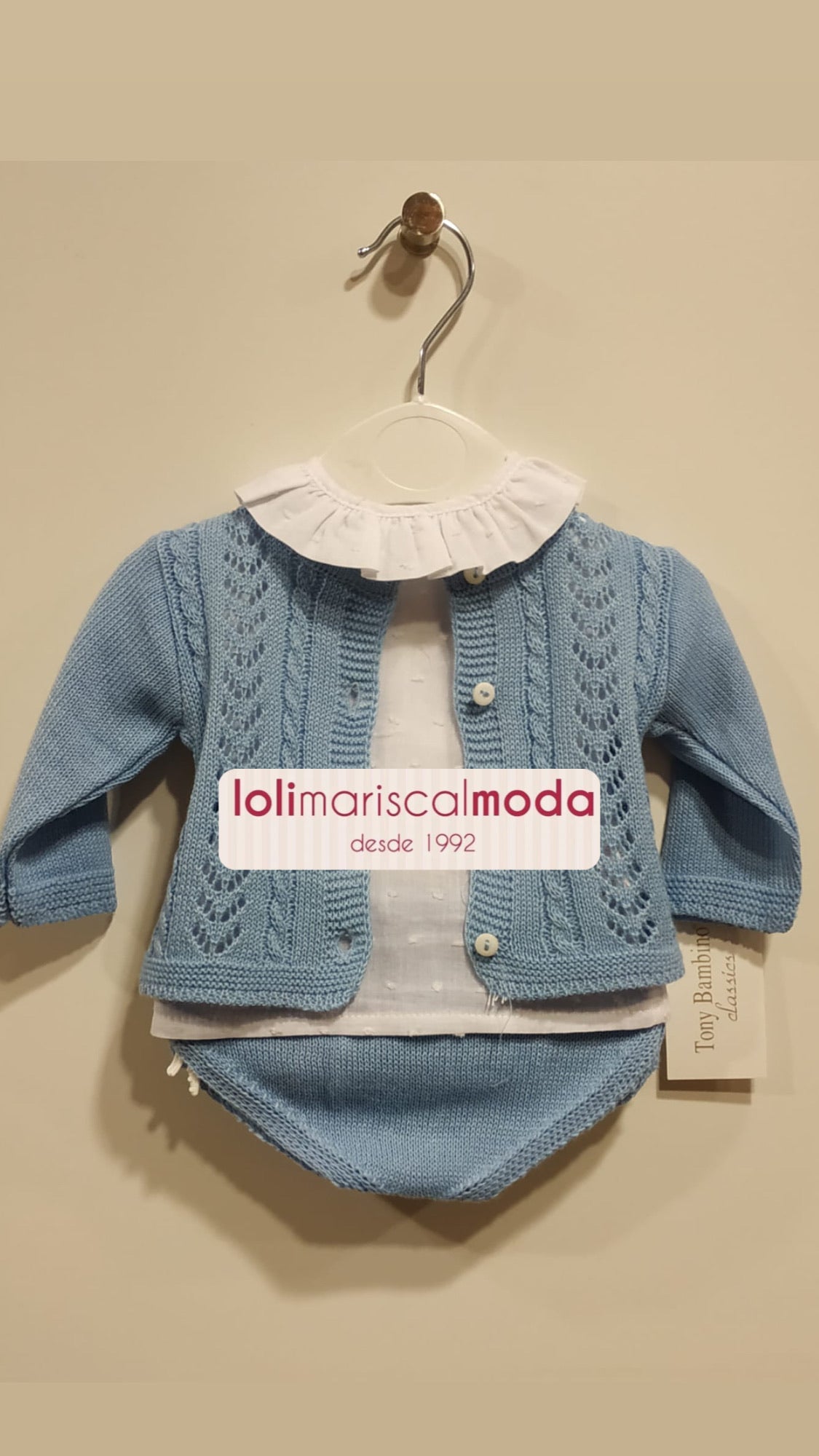 Conjunto hilo azul Tony Bambino NC21 lolimariscalmoda 22.50