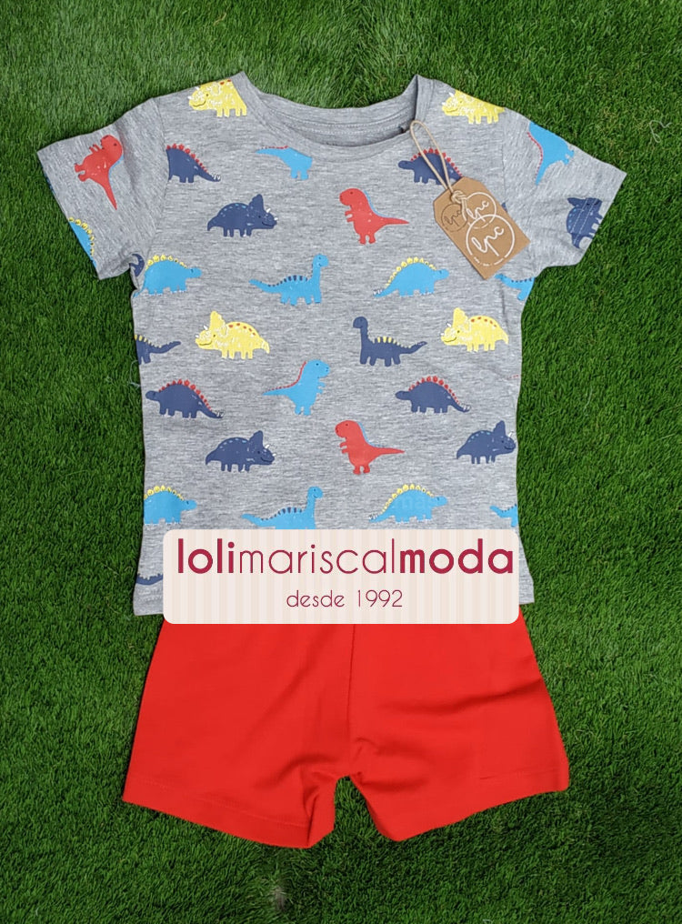 Conjunto niño Dinosaurios LPU NC21 lolimariscalmoda 12.95