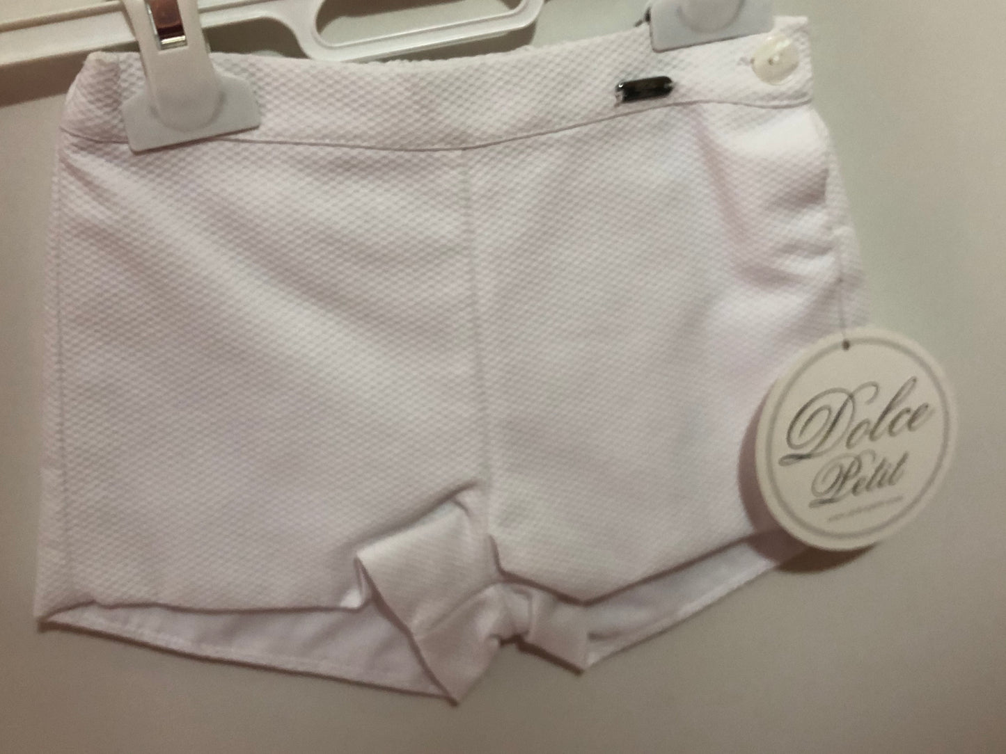 Pantalón Corto Niño Blanco Dolce Petit lolimariscalmoda 8.99