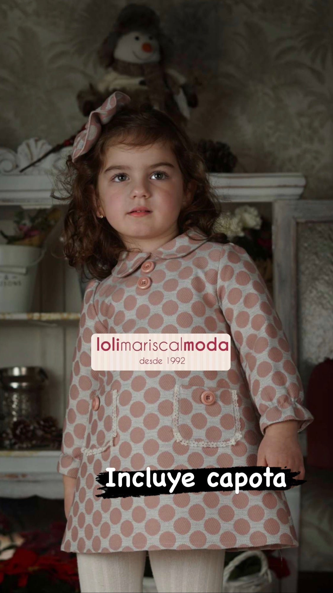 Vestido Bebé Rosa Lor Miral 22014/vbg
