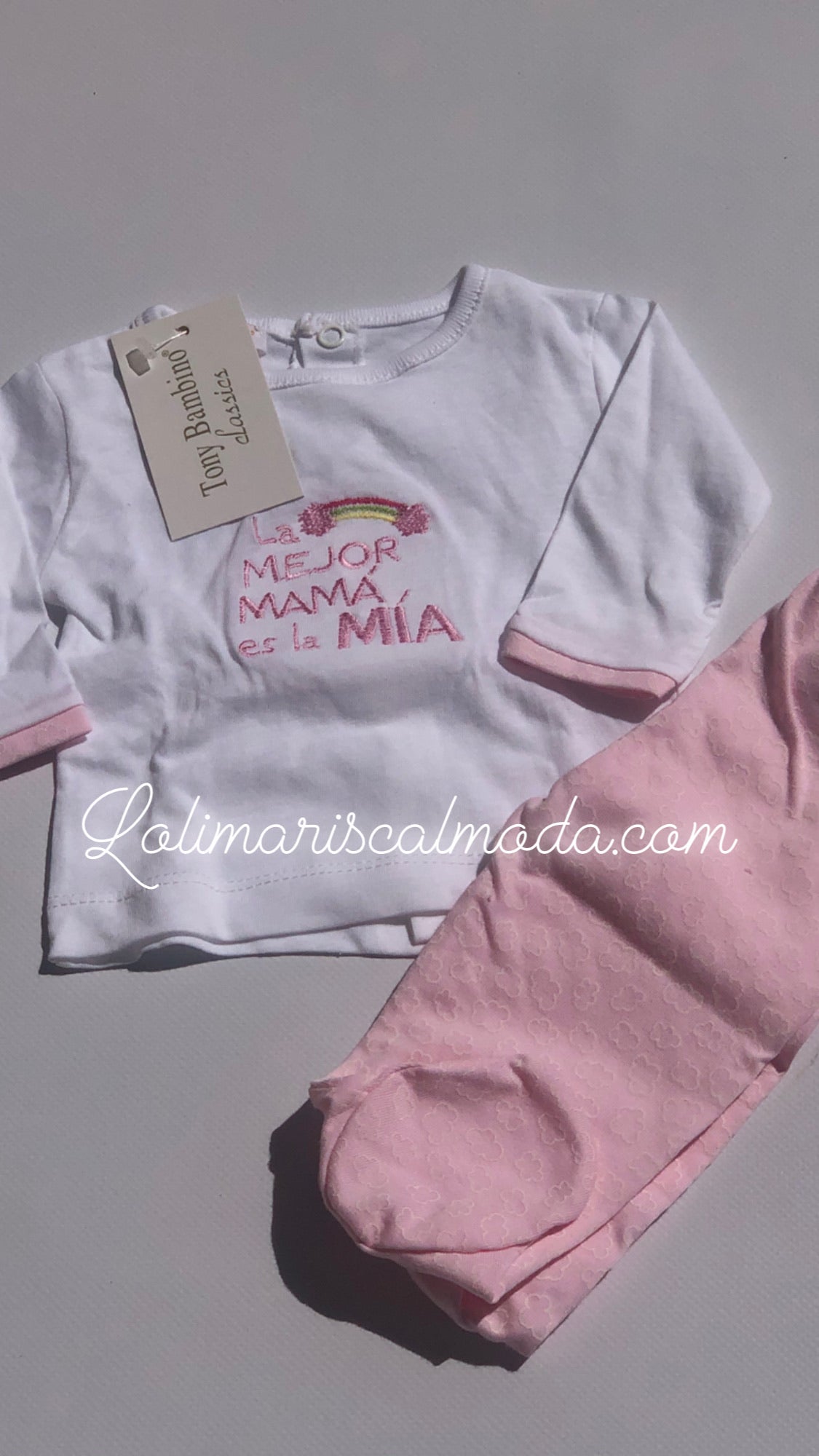 Tony Bambino Conjunto Algodón Mi Mamá Largo lolimariscalmoda 8.95