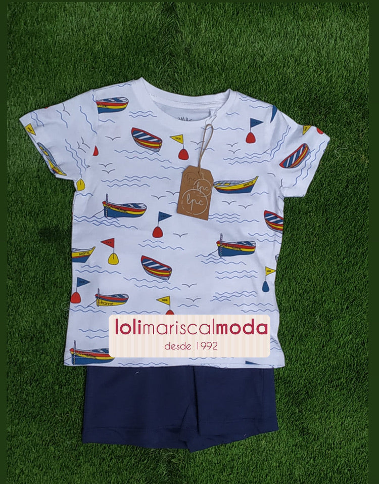 Conjunto niño Barcos LPU NC21 lolimariscalmoda 12.95