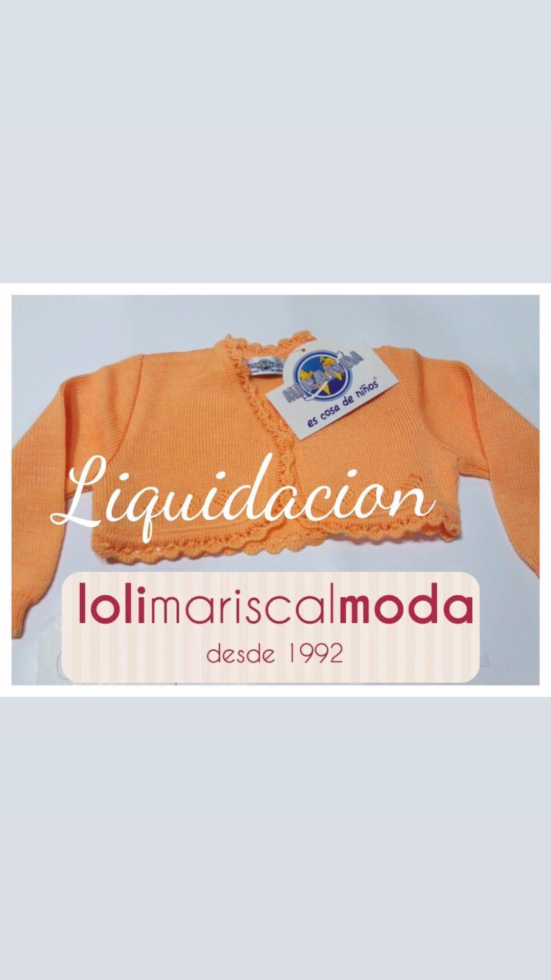 Rebeca Niña Miranda naranja lolimariscalmoda 7.90