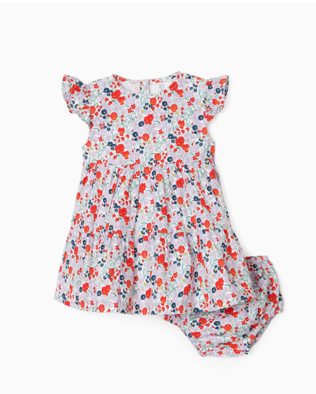 Vestido + Cubrepañal Para Bebé Niña, Multicolor – lolimariscalmoda
