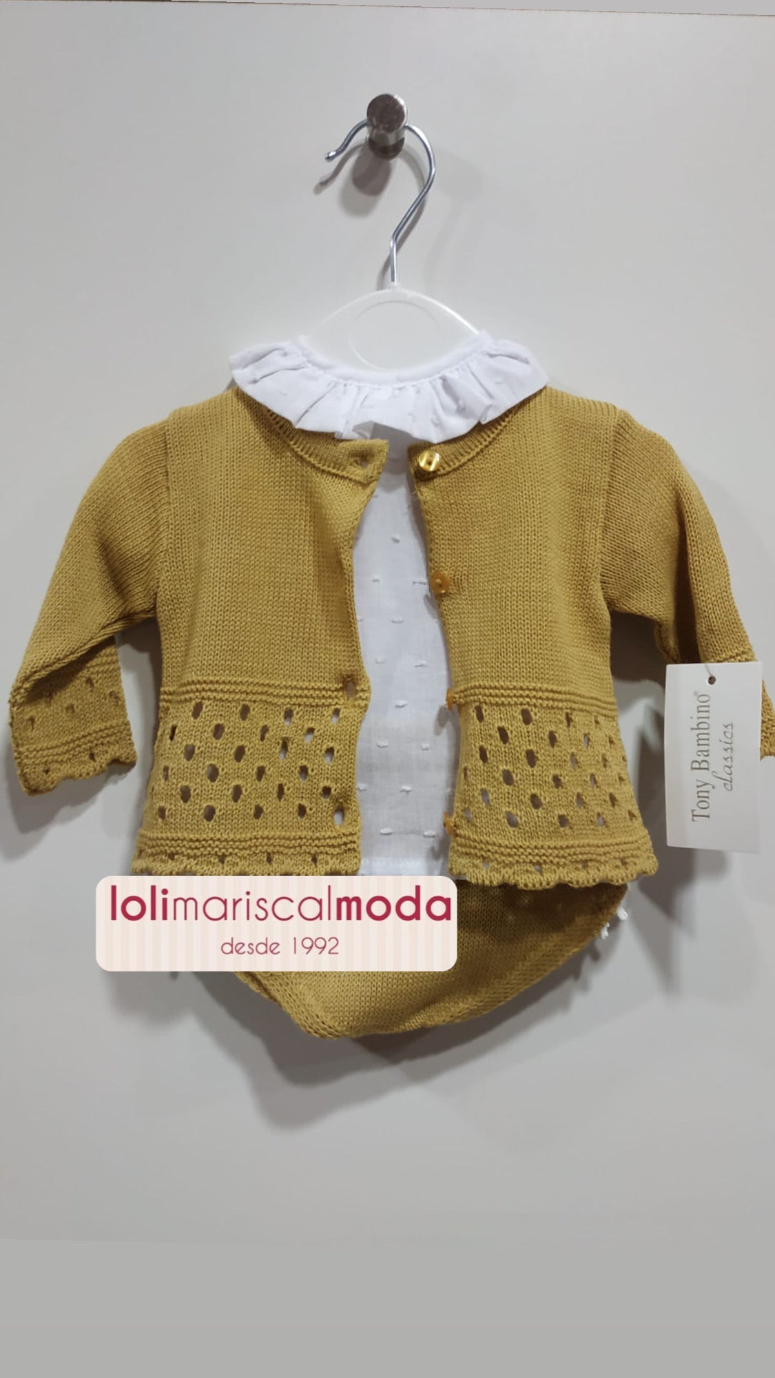 Conjunto hilo mostaza Tony Bambino NC21 lolimariscalmoda 22.50