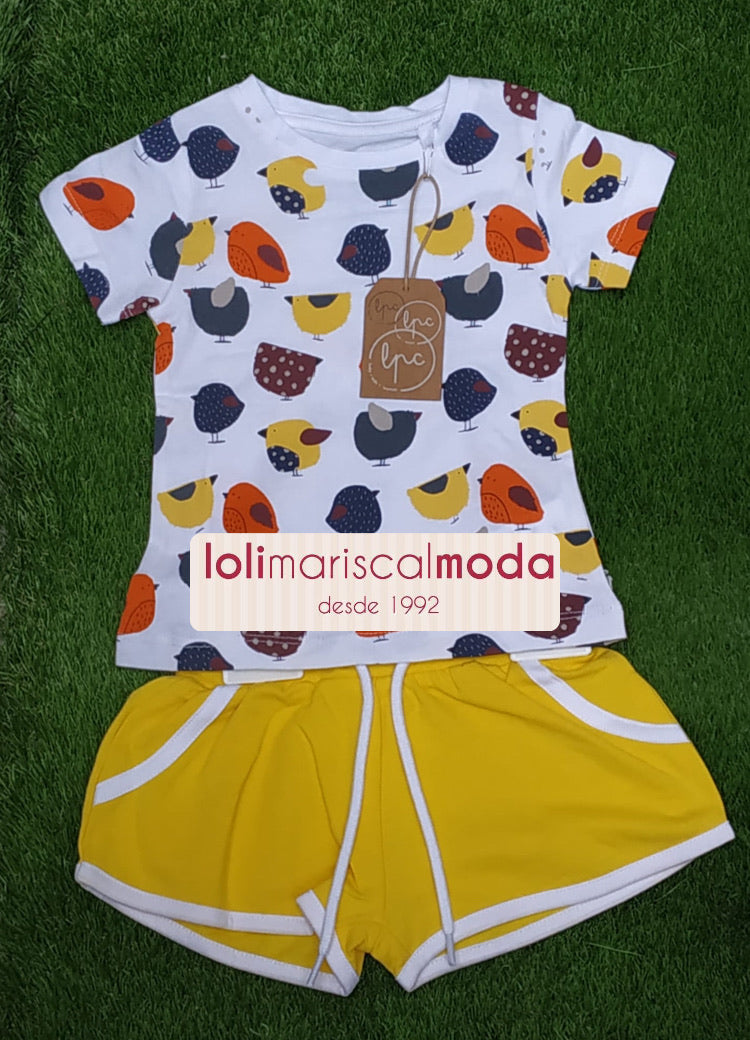 Conjunto niña pollitos LPU NC21 lolimariscalmoda 12.95