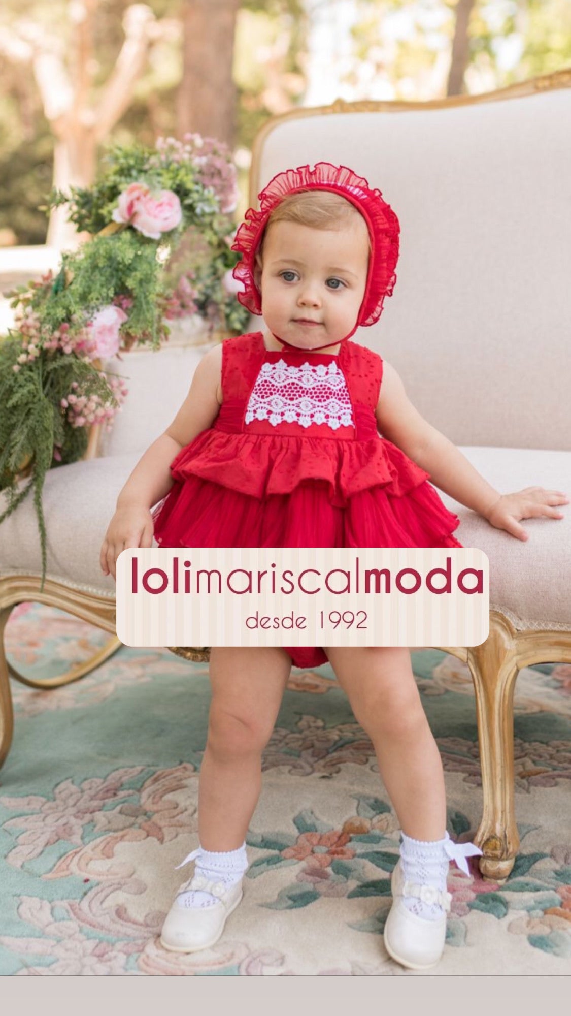 dolce petit red dress Dolce Petit Girls Strawberry Red Flower & Gingham Dress
