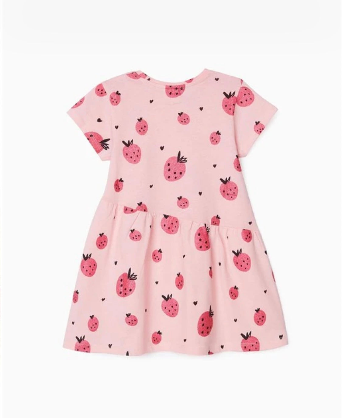 Vestido de niña de algodón 100% con estampado de fresas lolimariscalmoda 9.99