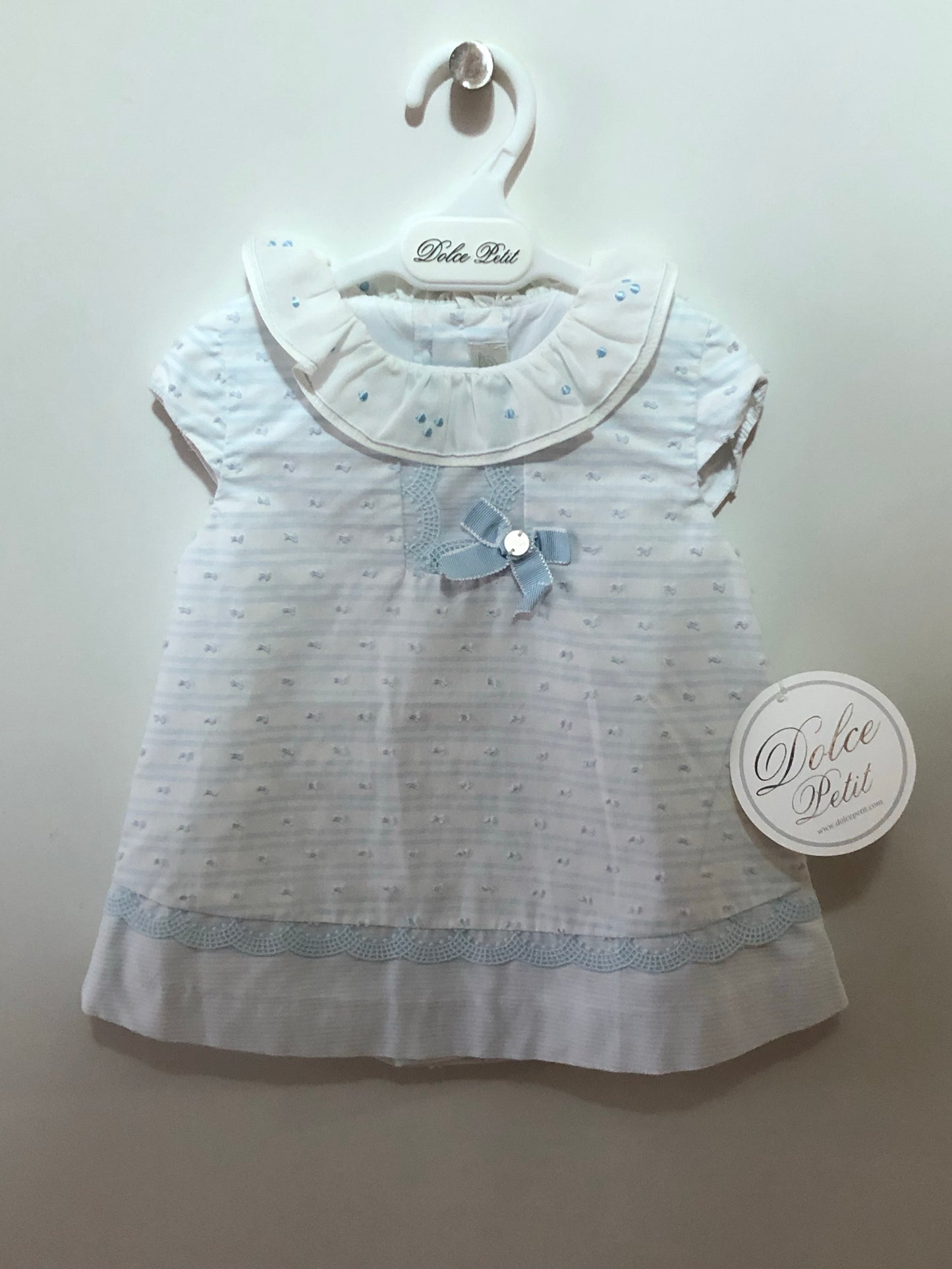 Vestido y braga Dolce Petit Celeste lolimariscalmoda 16.50