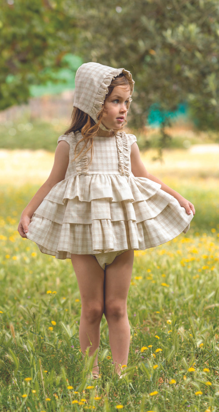Vestido beige DBb Colección