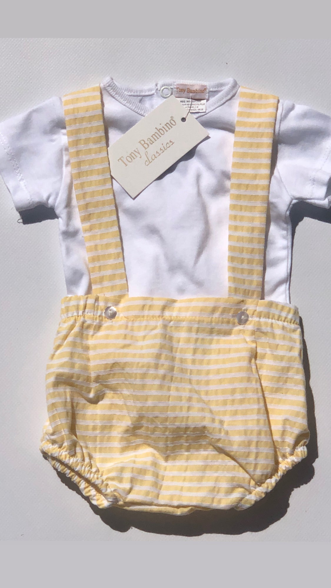 Tony Bambino Conjunto rayas amarillo lolimariscalmoda 12.75