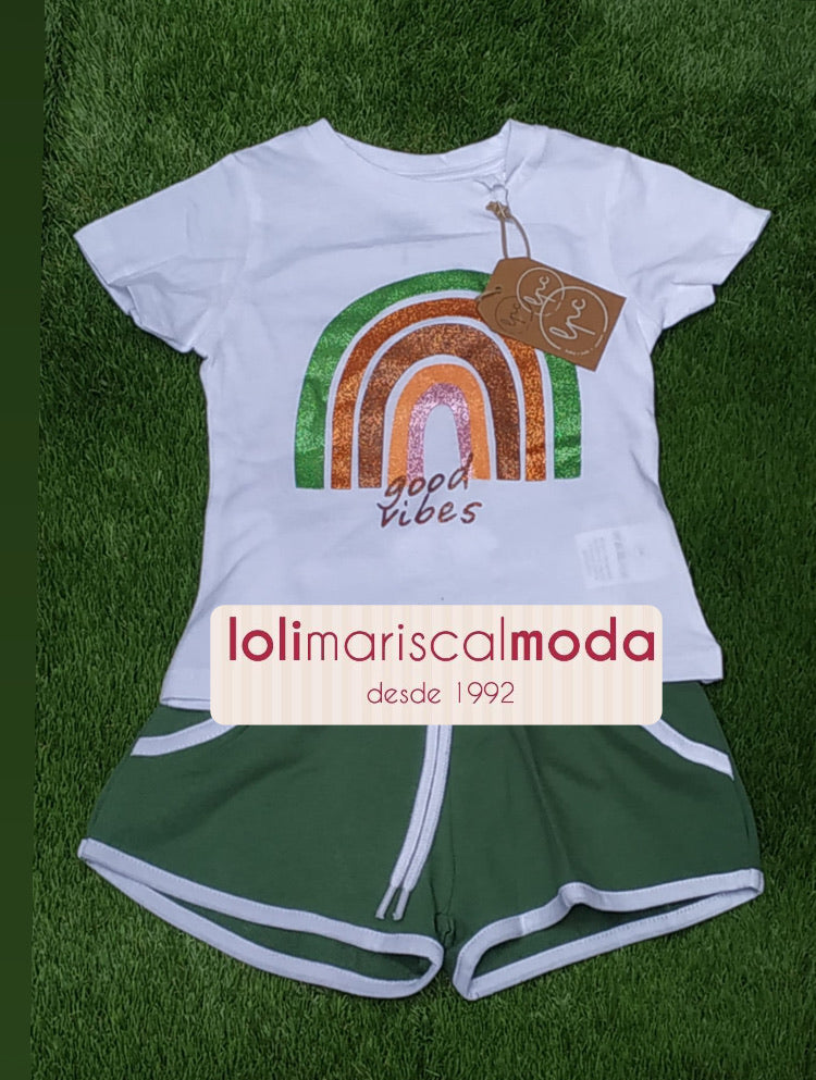 Conjunto niña Arcoiris LPU NC21 lolimariscalmoda 12.95