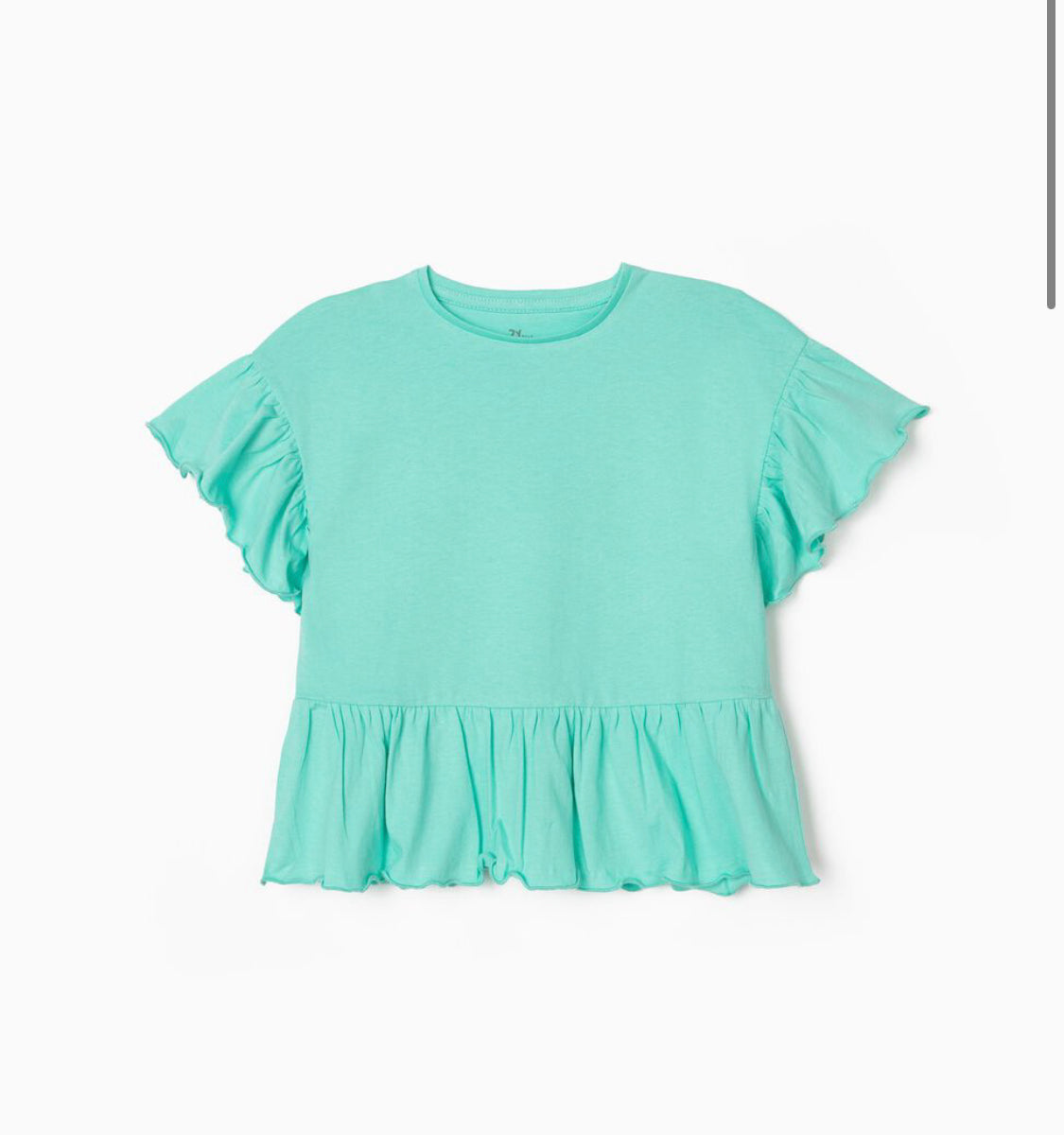 Camiseta Con Volantes Para Niña Verde lolimariscalmoda 5.99