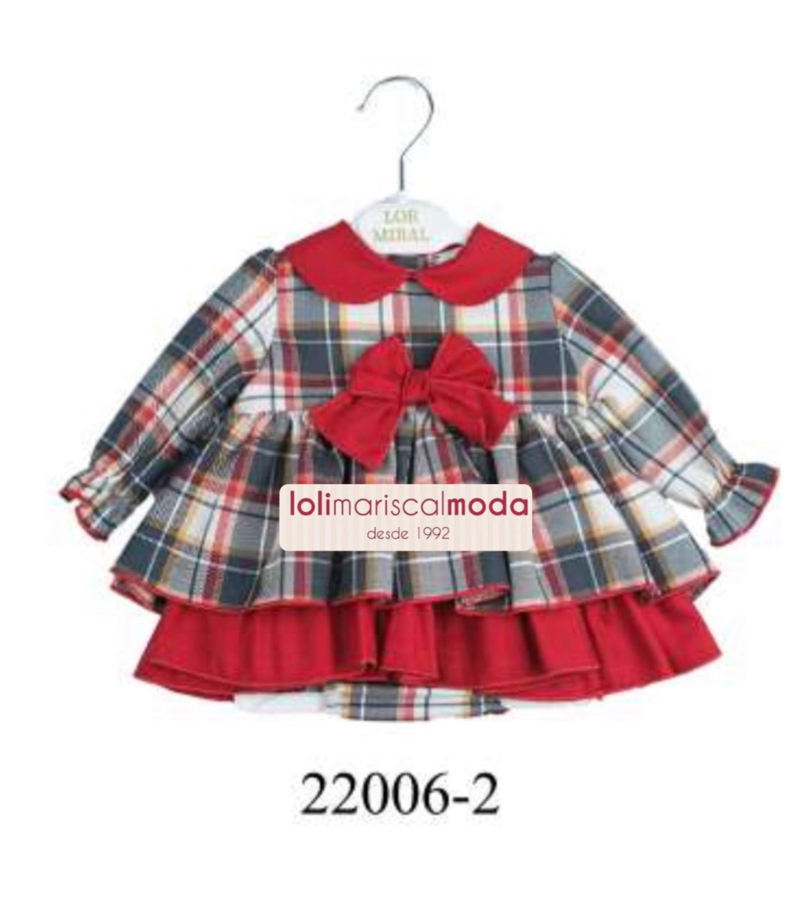 Vestido Bebé Rojo Lor Miral 22006/vbg