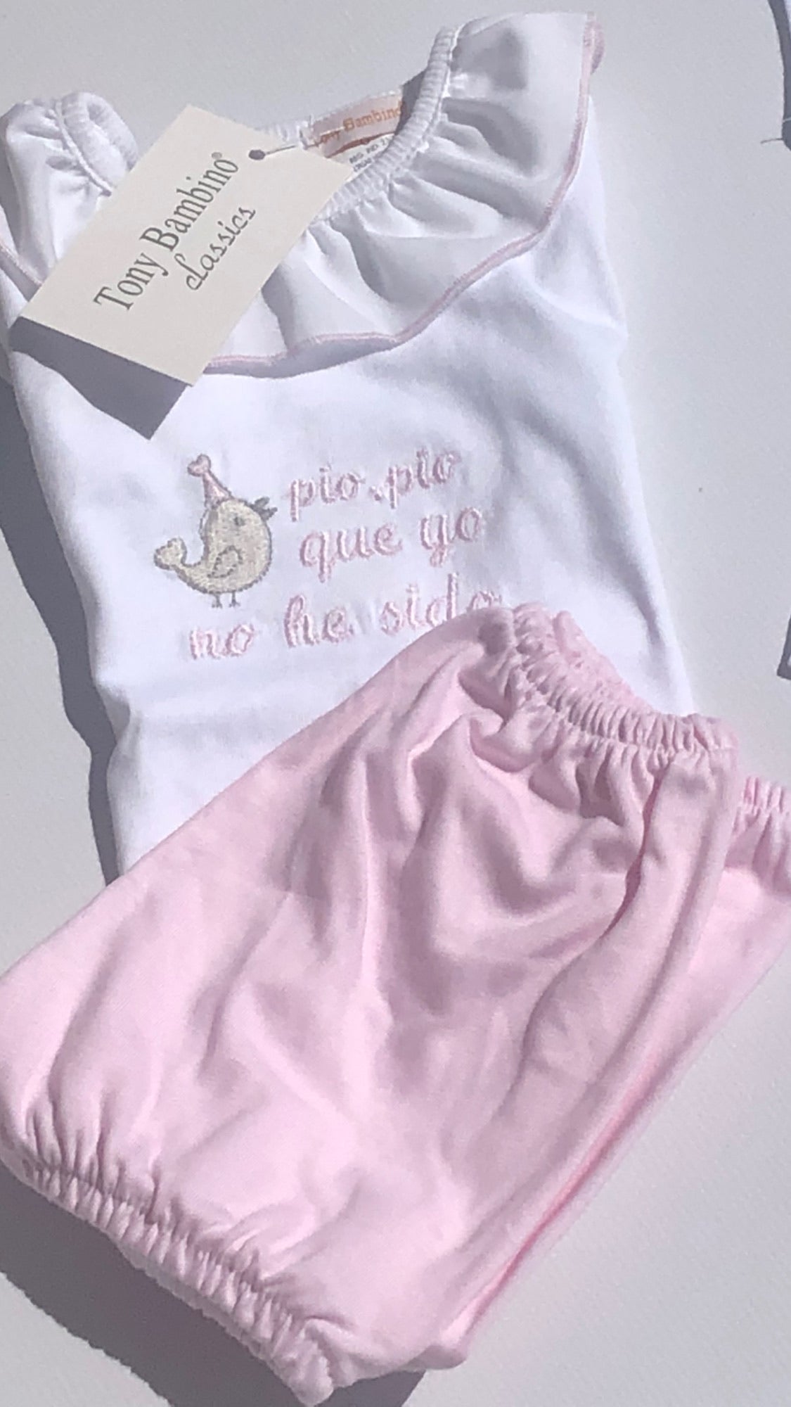 Tony Bambino Cto Algodón Pío Pío  Rosa lolimariscalmoda 8.95