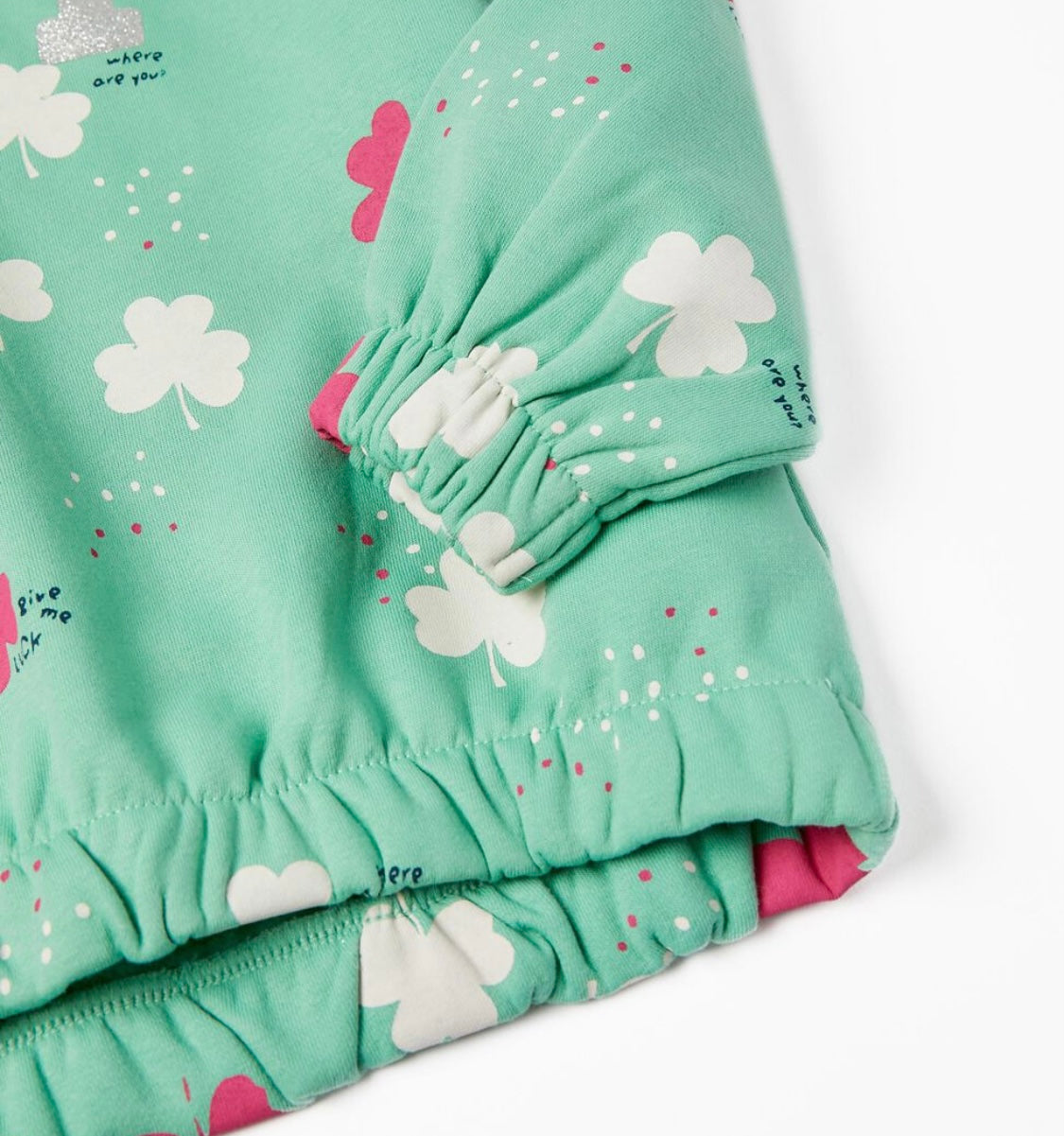 Sudadera Verde Niña Zippy