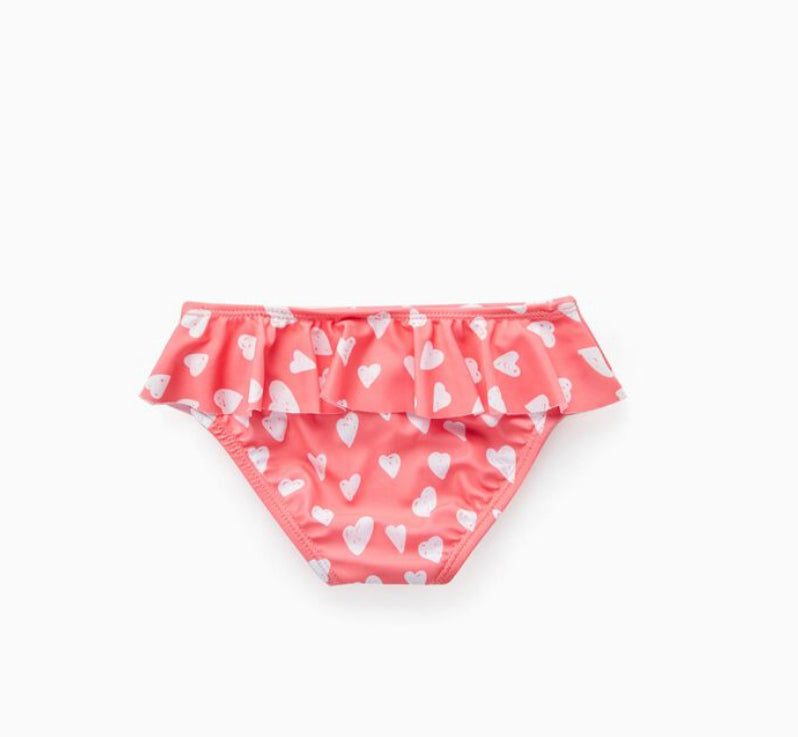 Bañador Culetín Para Bebé Niña 'Hearts', Coral lolimariscalmoda 7.99