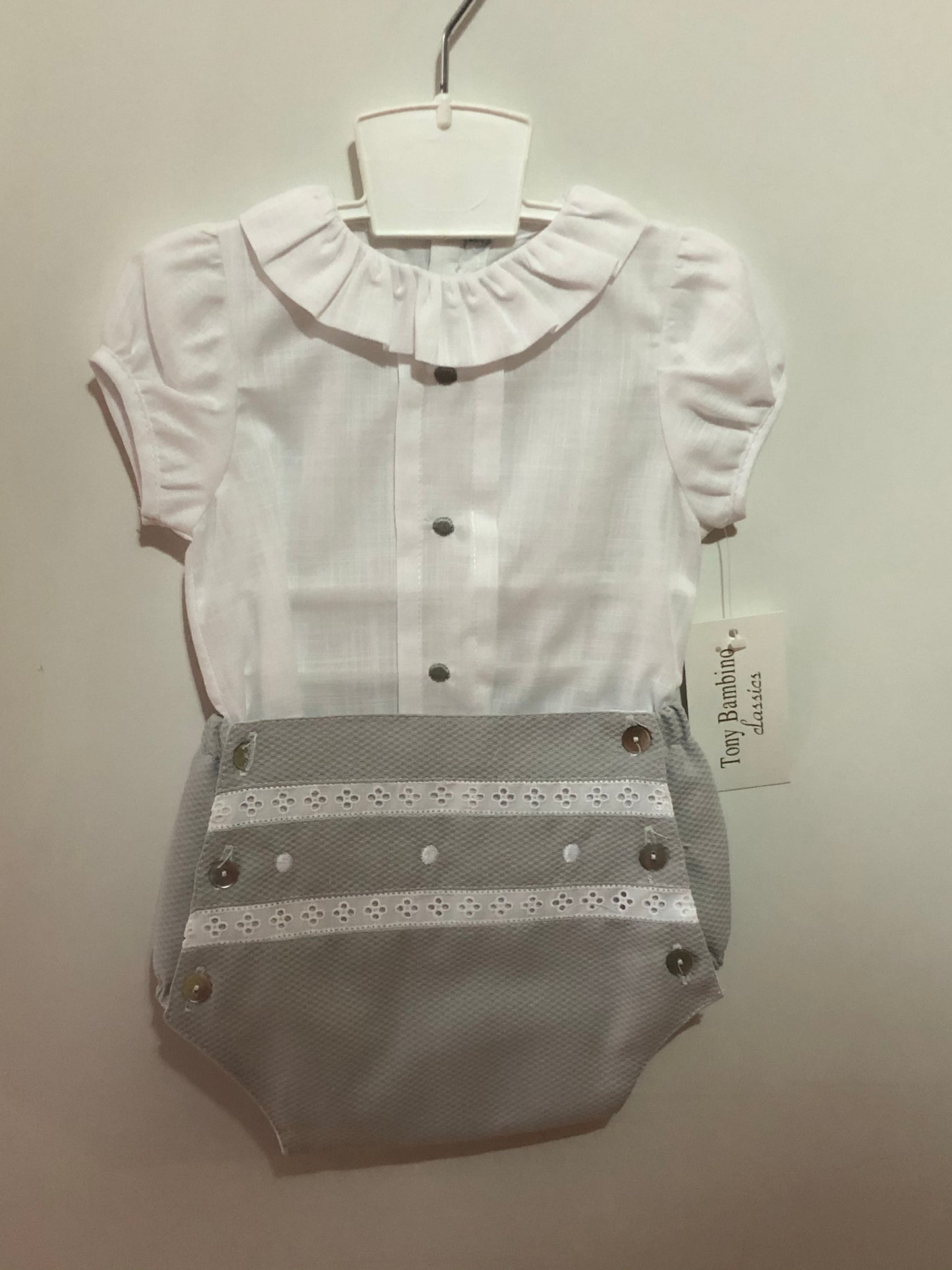 Conjunto Niño Tony Bambino Gris lolimariscalmoda 14.90