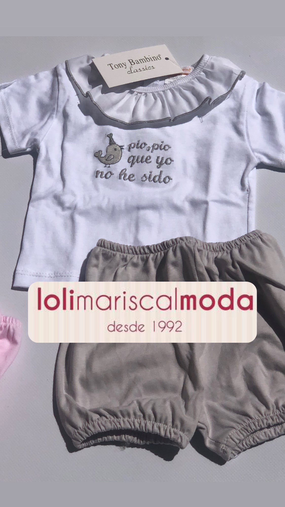 Tony Bambino Cto Algodón Pío Pío Gris lolimariscalmoda 8.95