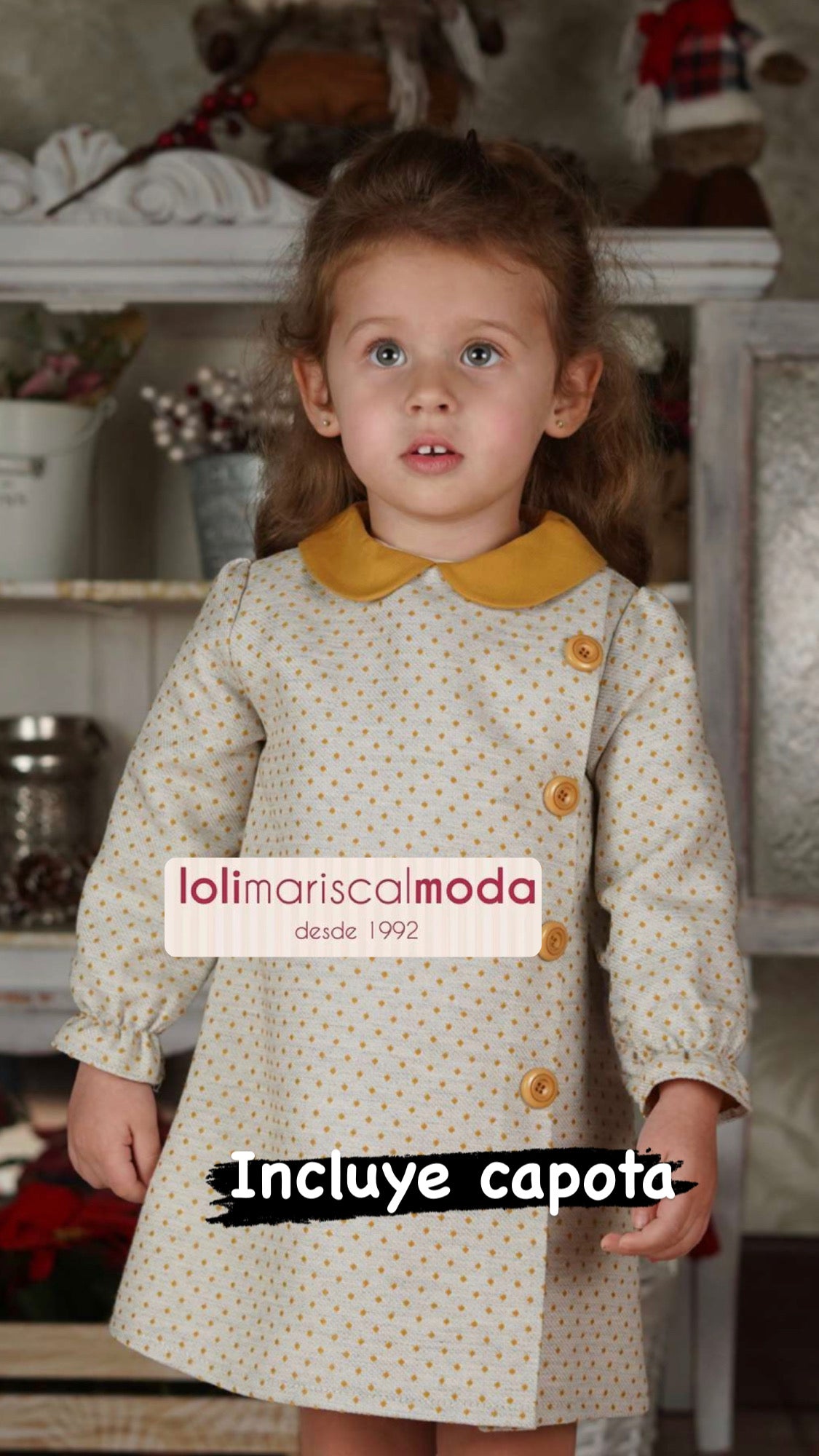 Vestido Bebé Mostaza Lor Miral 22017/vbg