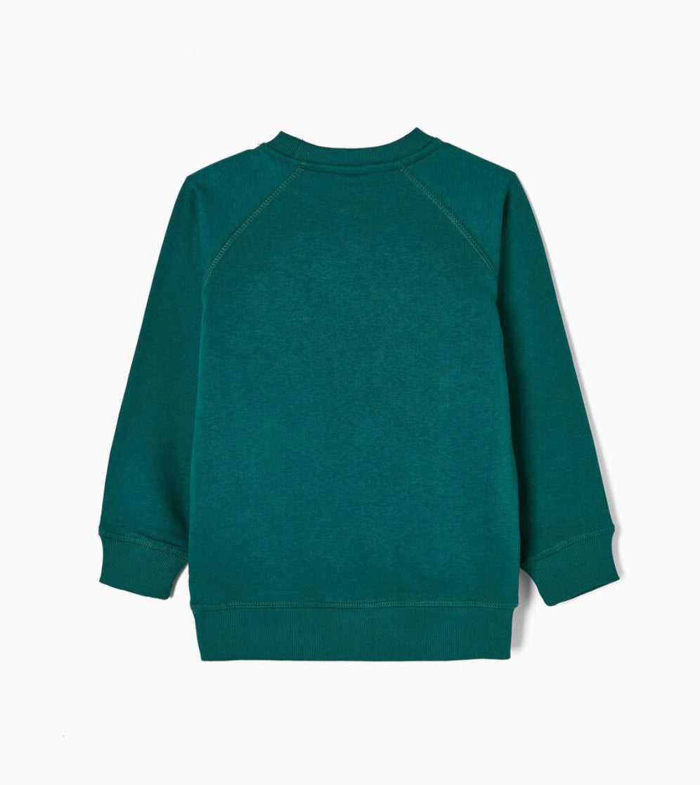 Sudadera Milk verde Niño Zippy